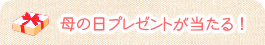 母の日プレゼントが当たる！